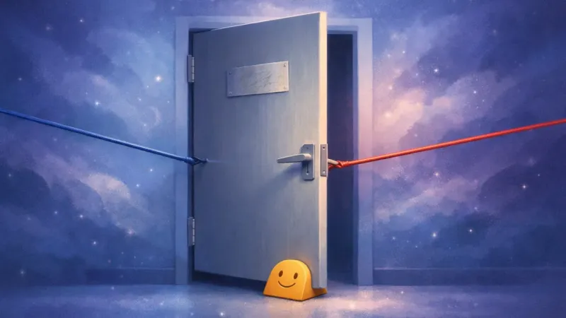 The Door Held Half-Open