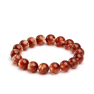 Natural Red Crystal Sunflower Super Seven Bracelet